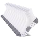Comfoex 12 Pairs Boys Socks kids Cushioned Sport Short Quarter Athletic Sock For Little Big Kids 6-8 8-10 years