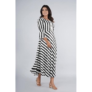 The Comfort Black White Stylish Dress