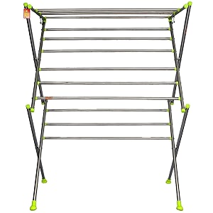 towel and clothes racks drying stand for indoor outdoor purpose use made with steel pipe and 12 steel rods with heavy duty shoes base king