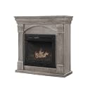 Comfort Glow Dual Fuel Ashen Grey Vent Free Gas Fireplace, 26K BTU GFD3840T | Natual Gas or Liquid Propane Fireplace, Adjustable Thermostat, Heats up to 900 sq ft Area, Electronic Spark Ignition, ODS