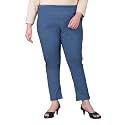 Comfort Lady Regular Fit Elastic Waist Cotton Pencil Pant Casual/Formal Trousers with Dual Side Pockets for Women