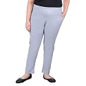 Comfort Lady Regular Fit Elastic Waist Cotton Pencil Pant Casual/Formal Trousers with Dual Side Pockets for Women