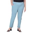 Comfort Lady Regular Fit Elastic Waist Cotton Pencil Pant Casual/Formal Trousers with Dual Side Pockets for Women
