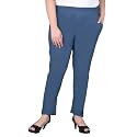 Comfort Lady Regular Fit Elastic Waist Cotton Pencil Pant Casual/Formal Trousers with Dual Side Pockets for Women