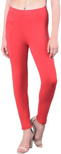comfort lady regular fit women red trousers