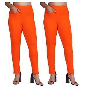 comfort lady women39s cotton blend regular fit for casualformal and daily use kurti pants with front mobile pocket i pack of 2