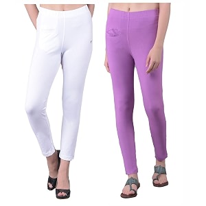 comfort lady women39s cotton blend regular fit for casualformal and daily use kurti pants with front mobile pocket i pack of 2