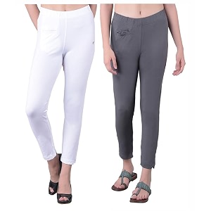 comfort lady women39s cotton blend regular fit for casualformal and daily use kurti pants with front mobile pocket i pack of 2