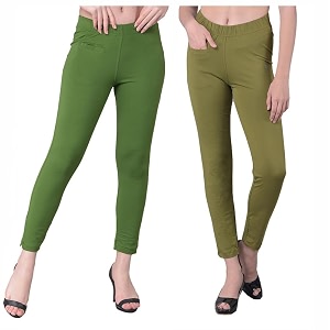 comfort lady women39s cotton blend regular fit for casualformal and daily use kurti pants with front mobile pocket i pack of 2