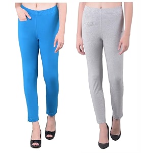 comfort lady women39s cotton blend regular fit for casualformal and daily use kurti pants with front mobile pocket i pack of 2