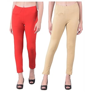comfort lady women39s cotton blend regular fit for casualformal and daily use kurti pants with front mobile pocket i pack of 2