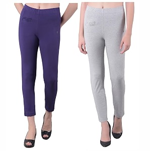 comfort lady women39s cotton blend regular fit for casualformal and daily use kurti pants with front mobile pocket i pack of 2