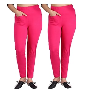 comfort lady women39s cotton blend regular fit for casualformal and daily use kurti pants with front mobile pocket i pack of 2