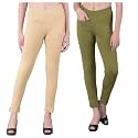 Comfort Lady Women's Cotton Blend Regular Fit for Casual,Formal and Daily Use Kurti Pants with Front Mobile Pocket I Pack of 2