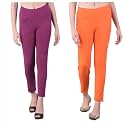 Comfort Lady Women's Cotton Blend Regular Fit for Casual,Formal and Daily Use Kurti Pants with Front Mobile Pocket I Pack of 2