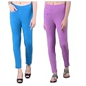 Comfort Lady Women's Cotton Blend Regular Fit for Casual,Formal and Daily Use Kurti Pants with Front Mobile Pocket I Pack of 2