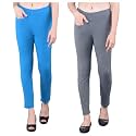 Comfort Lady Women's Cotton Blend Regular Fit for Casual,Formal and Daily Use Kurti Pants with Front Mobile Pocket I Pack of 2