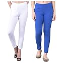Comfort Lady Women's Cotton Blend Regular Fit for Casual,Formal and Daily Use Kurti Pants with Front Mobile Pocket I Pack of 2