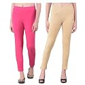 Comfort Lady Women's Cotton Blend Regular Fit for Casual,Formal and Daily Use Kurti Pants with Front Mobile Pocket I Pack of 2