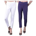 Comfort Lady Women's Cotton Blend Regular Fit for Casual,Formal and Daily Use Kurti Pants with Front Mobile Pocket I Pack of 2