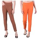 Comfort Lady Women's Cotton Blend Regular Fit for Casual,Formal and Daily Use Kurti Pants with Front Mobile Pocket I Pack of 2