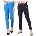 Comfort Lady Women's Cotton Blend Regular Fit for Casual,Formal and Daily Use Kurti Pants with Front Mobile Pocket I Pack of 2
