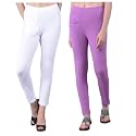 Comfort Lady Women's Cotton Blend Regular Fit for Casual,Formal and Daily Use Kurti Pants with Front Mobile Pocket I Pack of 2