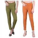 Comfort Lady Women's Cotton Blend Regular Fit for Casual,Formal and Daily Use Kurti Pants with Front Mobile Pocket I Pack of 2