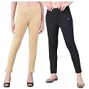 Comfort Lady Women's Cotton Blend Regular Fit for Casual,Formal and Daily Use Kurti Pants with Front Mobile Pocket I Pack of 2