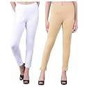 Comfort Lady Women's Cotton Blend Regular Fit for Casual,Formal and Daily Use Kurti Pants with Front Mobile Pocket I Pack of 2