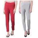 Comfort Lady Women's Cotton Blend Regular Fit for Casual,Formal and Daily Use Kurti Pants with Front Mobile Pocket I Pack of 2