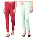 Comfort Lady Women's Cotton Blend Regular Fit for Casual,Formal and Daily Use Kurti Pants with Front Mobile Pocket I Pack of 2