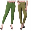 Comfort Lady Women's Cotton Blend Regular Fit for Casual,Formal and Daily Use Kurti Pants with Front Mobile Pocket I Pack of 2