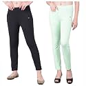 Comfort Lady Women's Cotton Blend Regular Fit for Casual,Formal and Daily Use Kurti Pants with Front Mobile Pocket I Pack of 2
