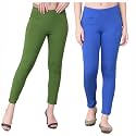 Comfort Lady Women's Cotton Blend Regular Fit for Casual,Formal and Daily Use Kurti Pants with Front Mobile Pocket I Pack of 2