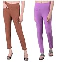 Comfort Lady Women's Cotton Blend Regular Fit for Casual,Formal and Daily Use Kurti Pants with Front Mobile Pocket I Pack of 2