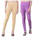 Comfort Lady Women's Cotton Blend Regular Fit for Casual,Formal and Daily Use Kurti Pants with Front Mobile Pocket I Pack of 2