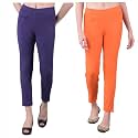 Comfort Lady Women's Cotton Blend Regular Fit for Casual,Formal and Daily Use Kurti Pants with Front Mobile Pocket I Pack of 2