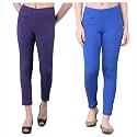 Comfort Lady Women's Cotton Blend Regular Fit for Casual,Formal and Daily Use Kurti Pants with Front Mobile Pocket I Pack of 2
