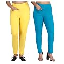 Comfort Lady Women's Cotton Blend Regular Fit for Casual,Formal and Daily Use Kurti Pants with Front Mobile Pocket I Pack of 2