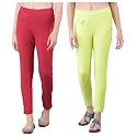 Comfort Lady Women's Cotton Blend Regular Fit for Casual,Formal and Daily Use Kurti Pants with Front Mobile Pocket I Pack of 2