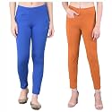 Comfort Lady Women's Cotton Blend Regular Fit for Casual,Formal and Daily Use Kurti Pants with Front Mobile Pocket I Pack of 2