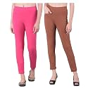 Comfort Lady Women's Cotton Blend Regular Fit for Casual,Formal and Daily Use Kurti Pants with Front Mobile Pocket I Pack of 2