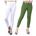 Comfort Lady Women's Cotton Blend Regular Fit for Casual,Formal and Daily Use Kurti Pants with Front Mobile Pocket I Pack of 2