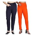 Comfort Lady Women's Cotton Blend Regular Fit for Casual,Formal and Daily Use Kurti Pants with Front Mobile Pocket I Pack of 2