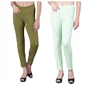 Comfort Lady Women's Cotton Blend Regular Fit for Casual,Formal and Daily Use Kurti Pants with Front Mobile Pocket I Pack of 2