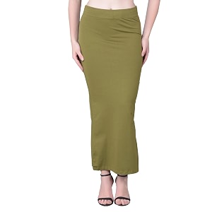Comfort Lady Women Cotton Blend Saree Shapewear