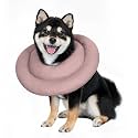 Comfortable Adjustable Soft Dog Cone Alternative for Medium Dogs - Elizabethan Donut Collar for Recovery After Surgery - Different Sizes for Cats, Large and Small Dogs