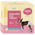 Comfortable Female Dog Diapers - 12-Pack Super Absorbent Disposable Doggie Diapers - FlashDry Gel Technology &amp; Wetness Indicator - Leakproof Diapers for Dogs in Heat, Excitable Urination, Incontinence