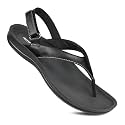 AEROTHOTIC Arch Support Slingback Flats for Women Sandals T Strap Flip Flops
